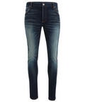 Balmain Cotton Jeans Skinny Blu Blue