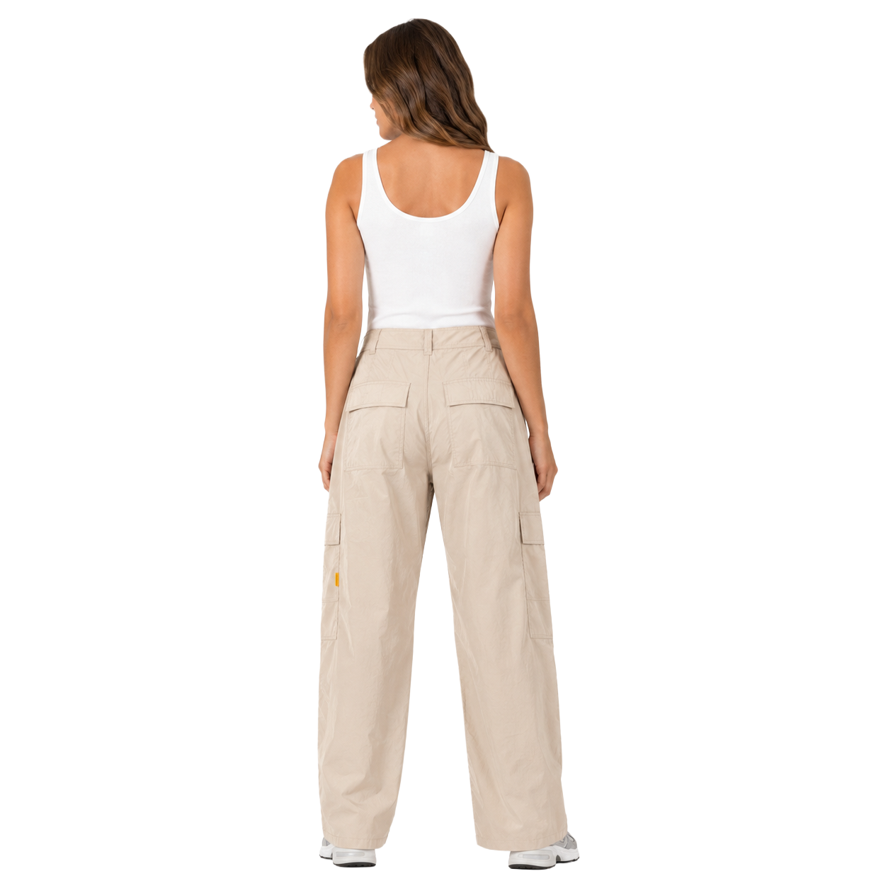 Parajumpers Cotton Trousers Cargo Lela Beige — view 2