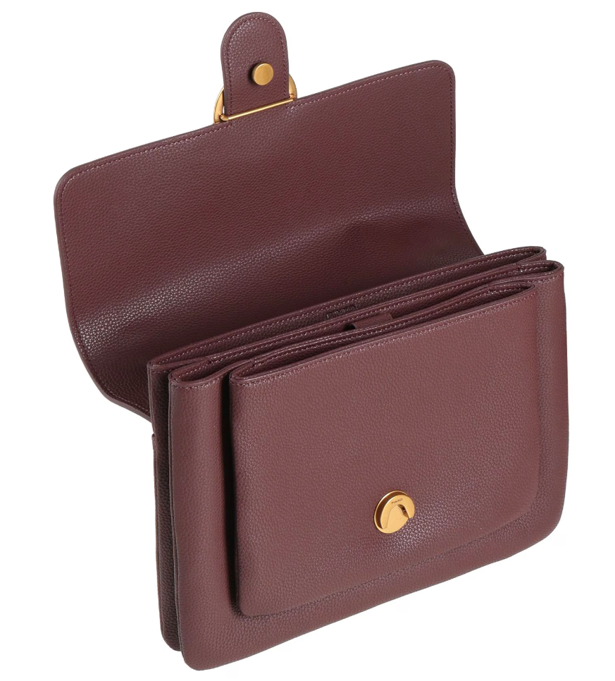 Pinko Calfskin Love One Soft Big Bag Gold — view 3