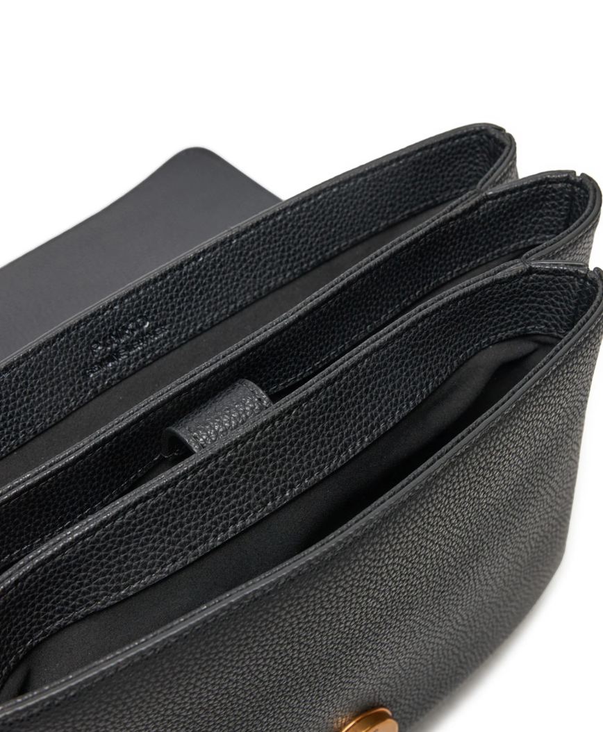 Pinko Calfskin Love One Soft Big Bag Black — view 4