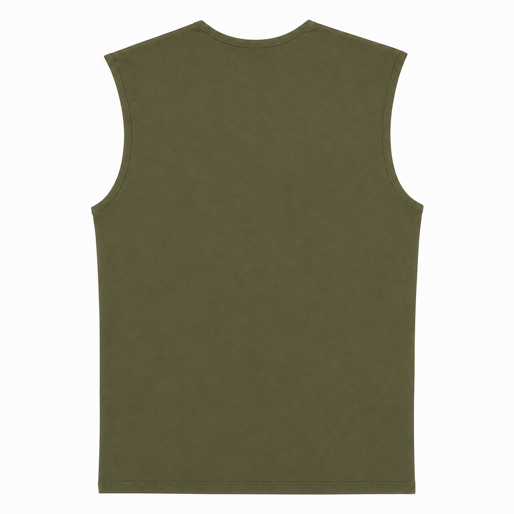 Balmain Cotton Tank Top Green Logo — view 2