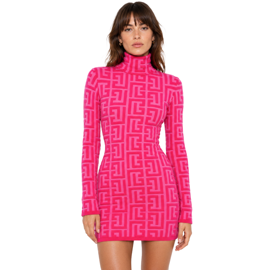 Balmain Dress Parlato Fuchsia