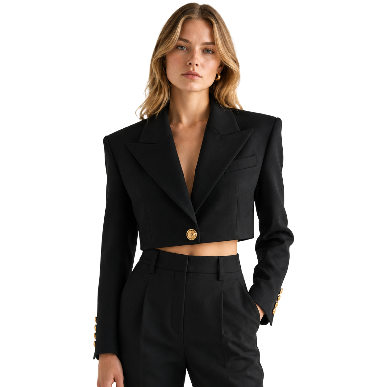 Balmain Woman Black Formal Jacket