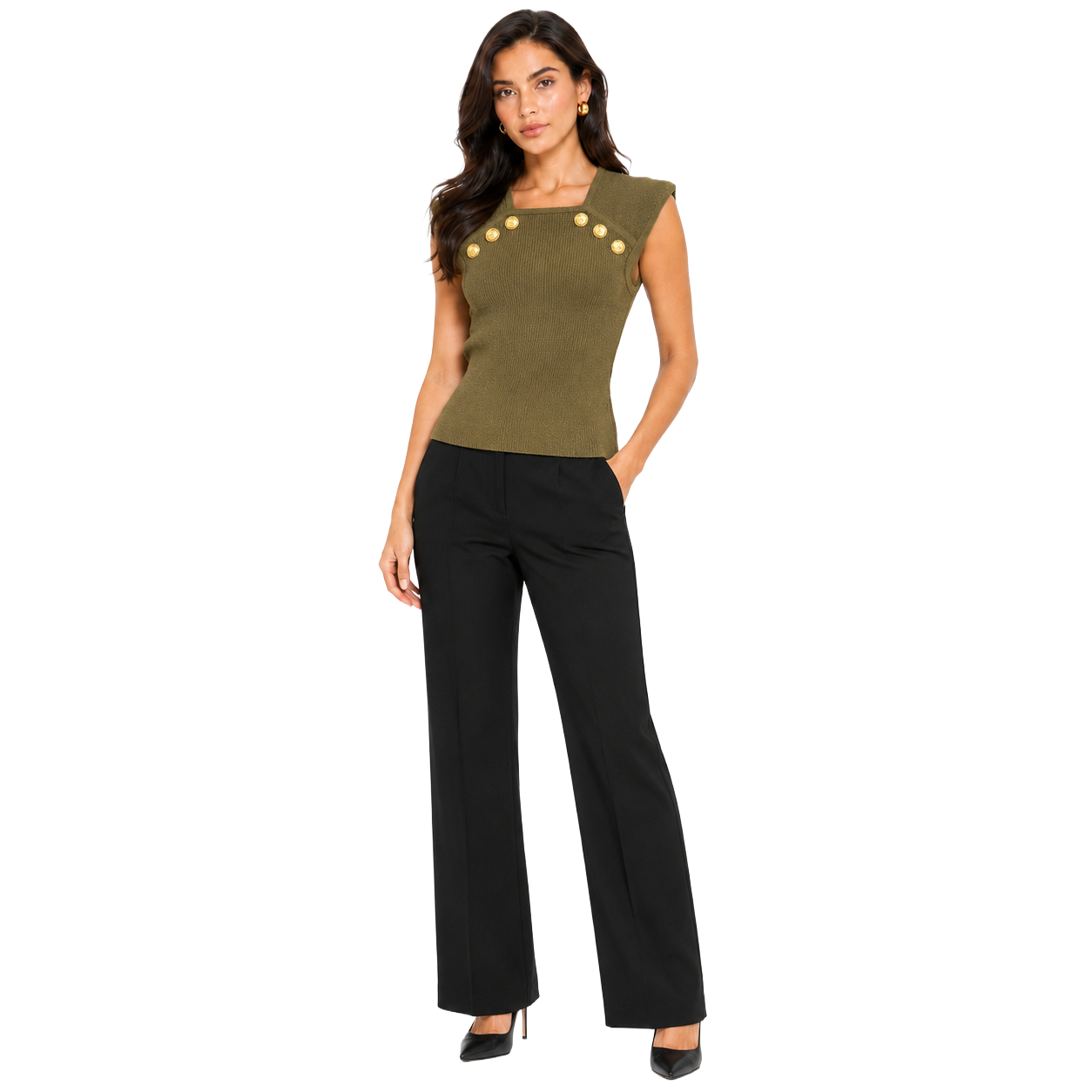Balmain Top A Costine Green