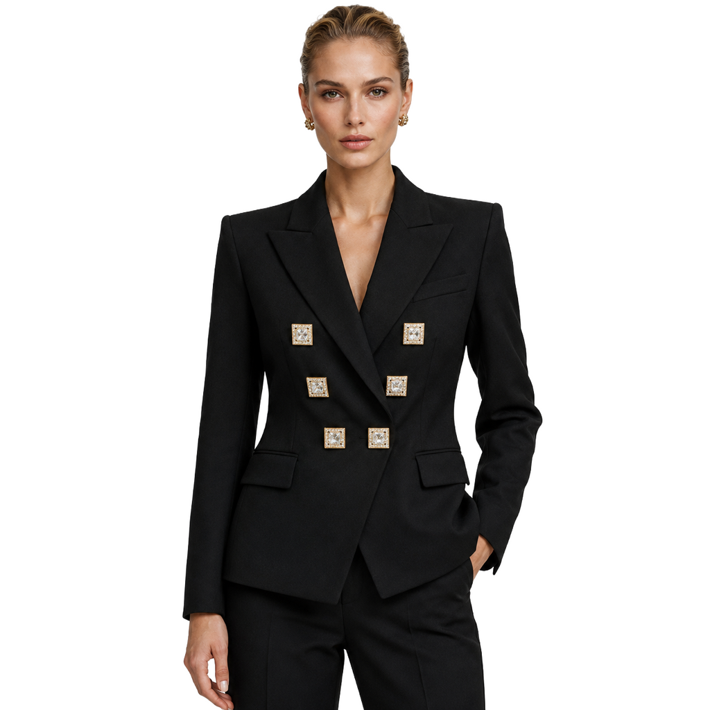 Balmain Jacket Single-Breasted Decorata