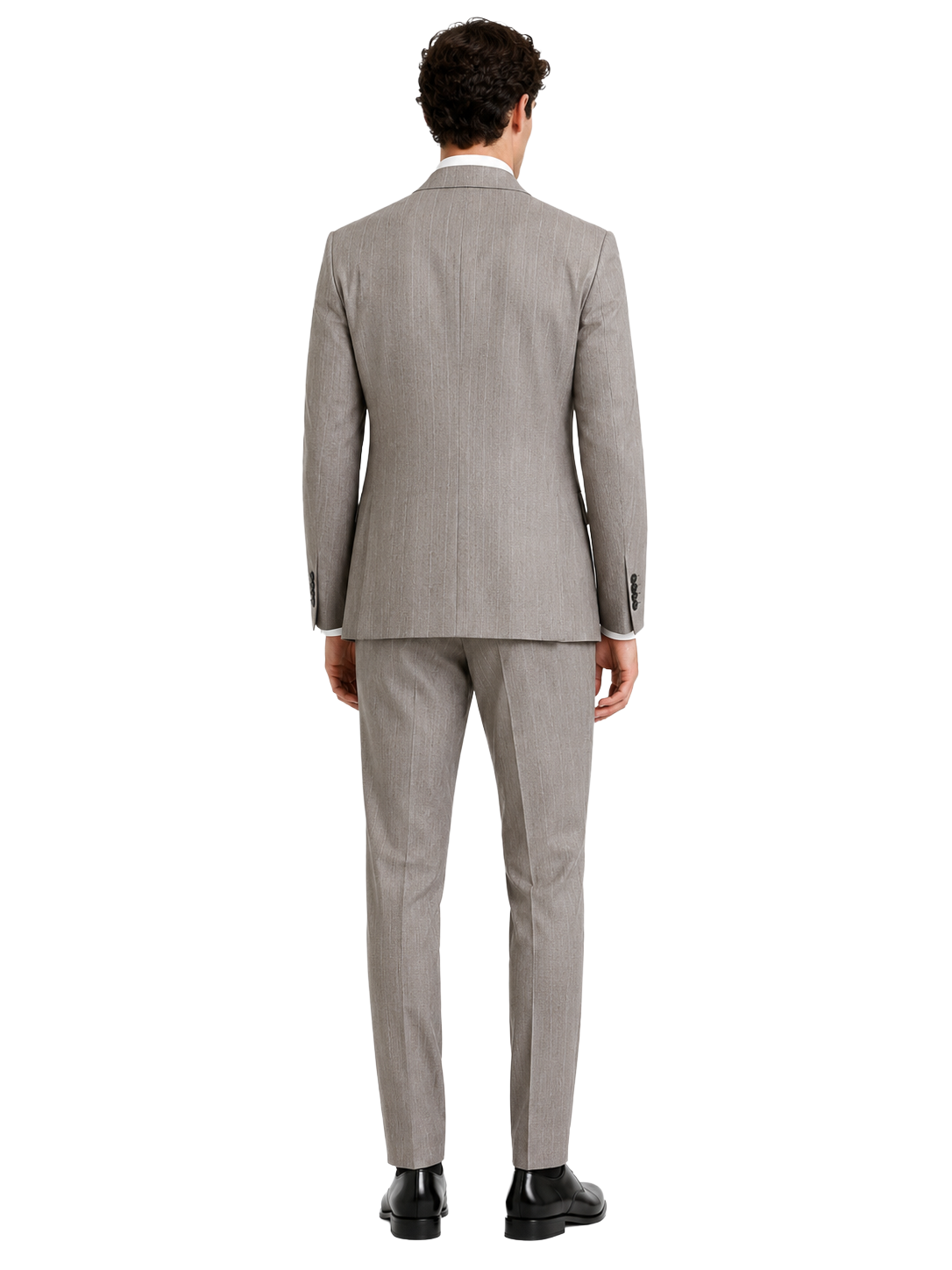Ermenegildo Zegna Suit Wool Pinstripe Grey — view 2