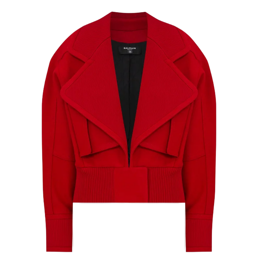 Balmain Jacket Oversize Rossa Red