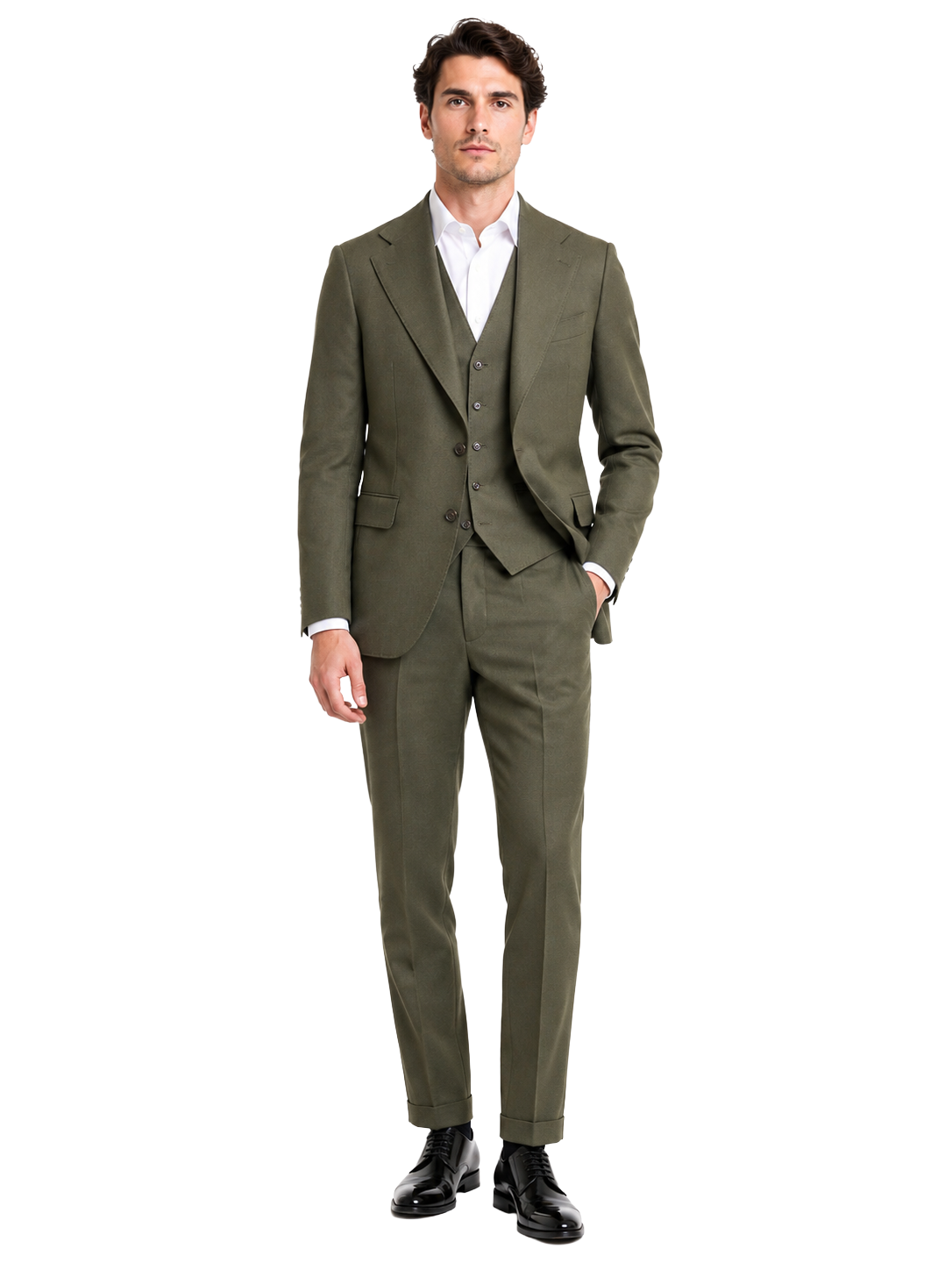 Ermenegildo Zegna Fabric Man Green Suit