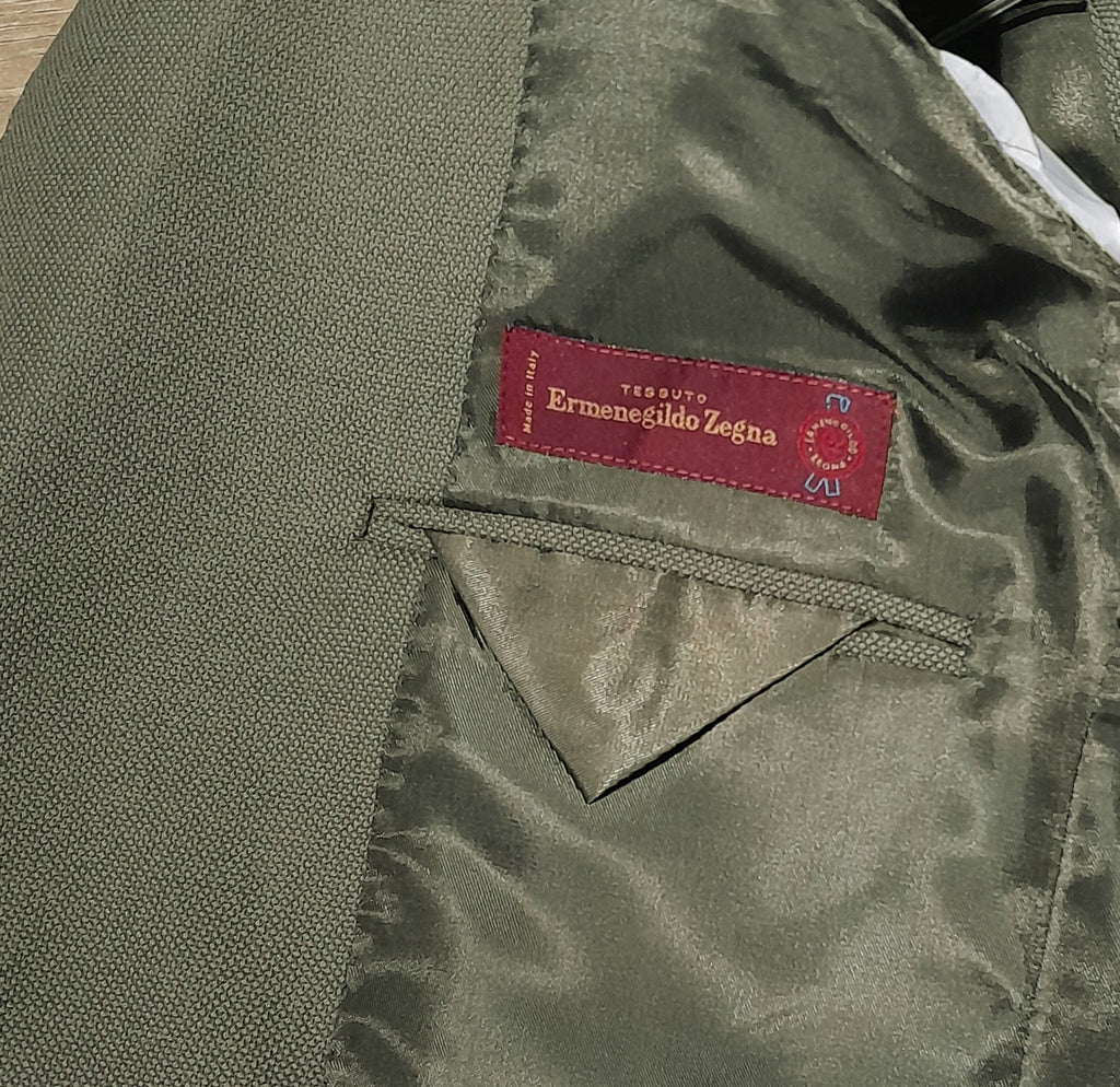 Ermenegildo Zegna Fabric Man Green Suit