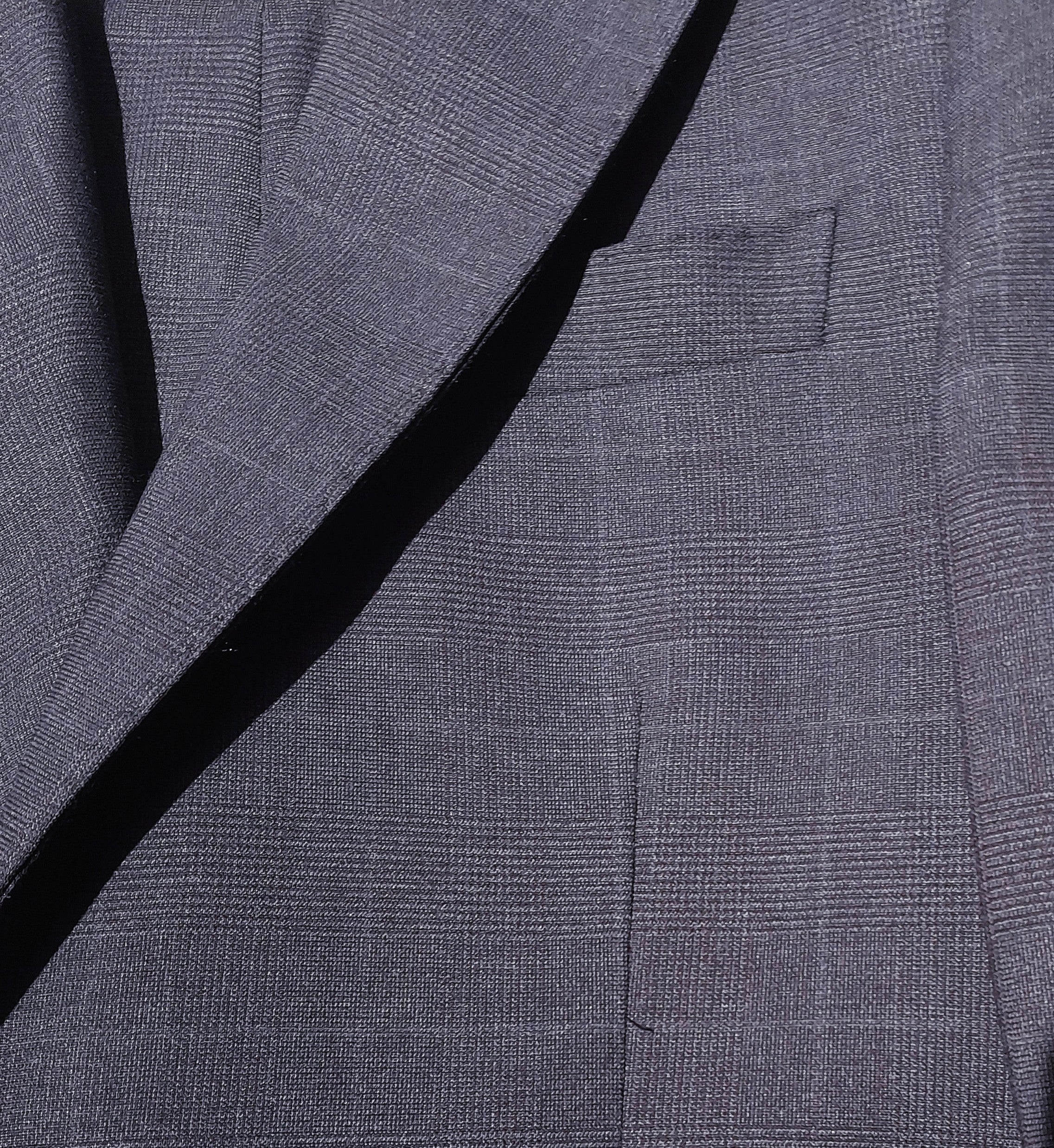 Ermenegildo Zegna Suit Wool Blue Principe Galles — view 4