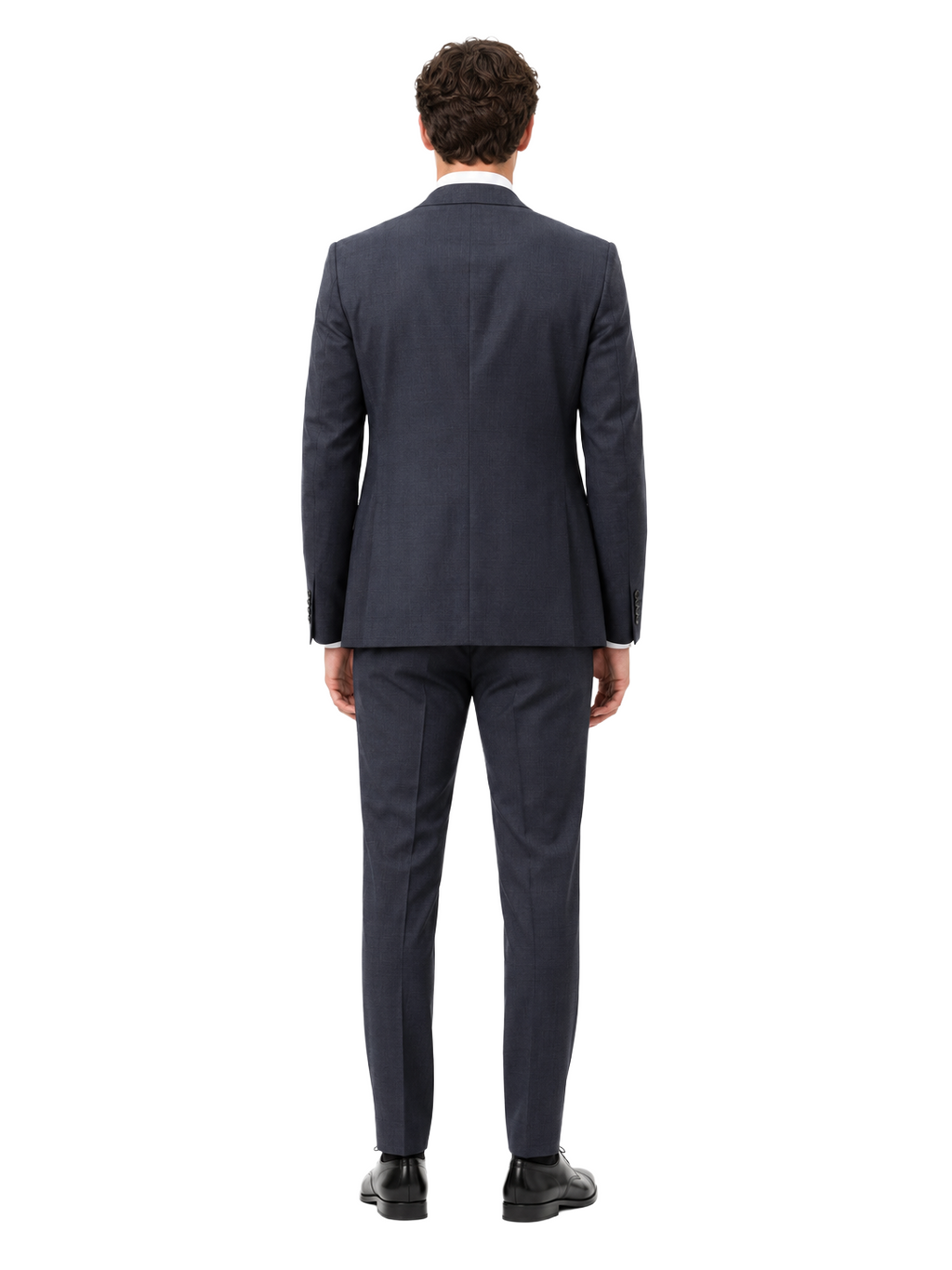 Ermenegildo Zegna Suit Wool Blue Principe Galles — view 2