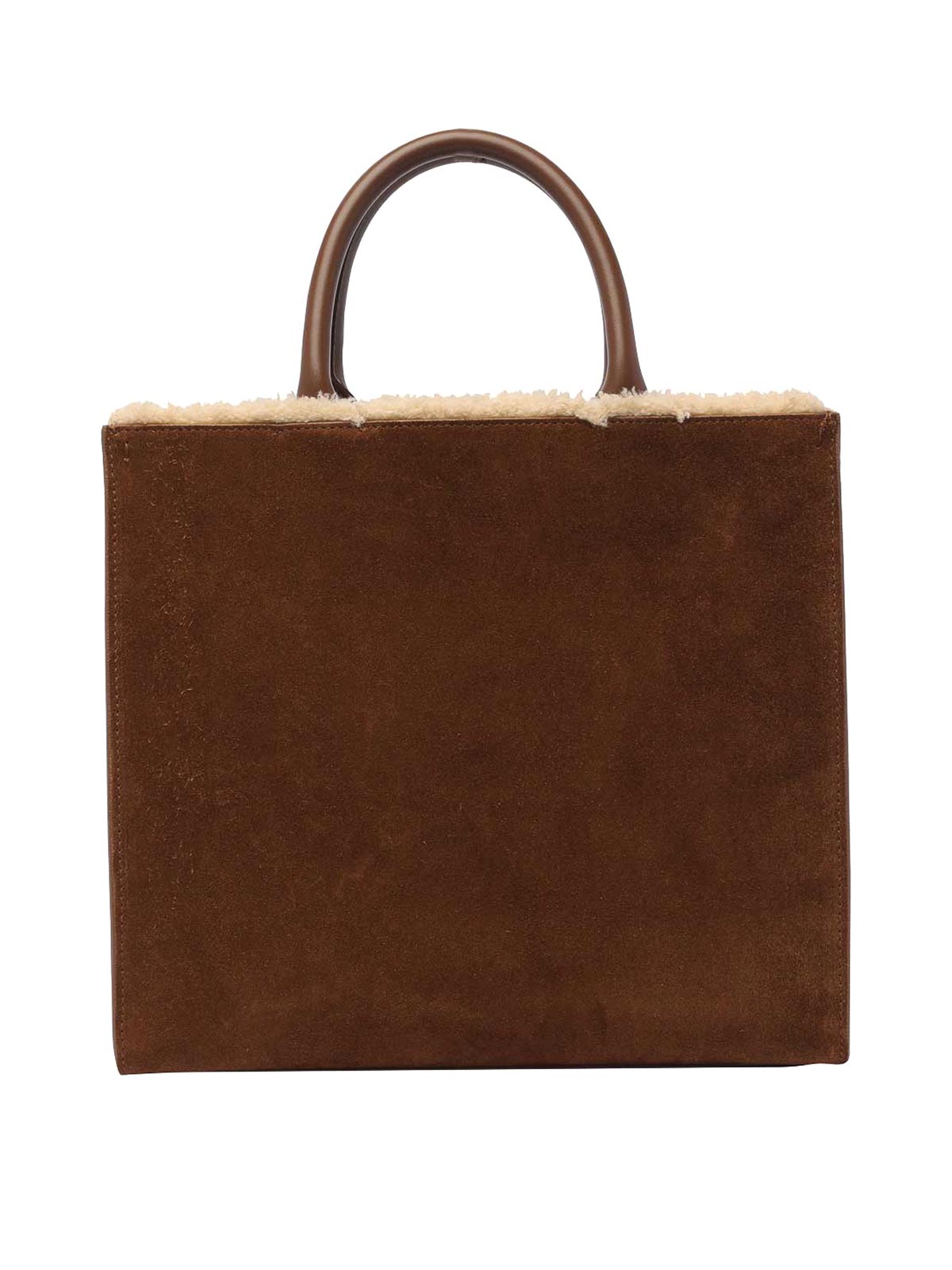 Borsa con logo in rilievo