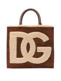 Borsa con logo in rilievo