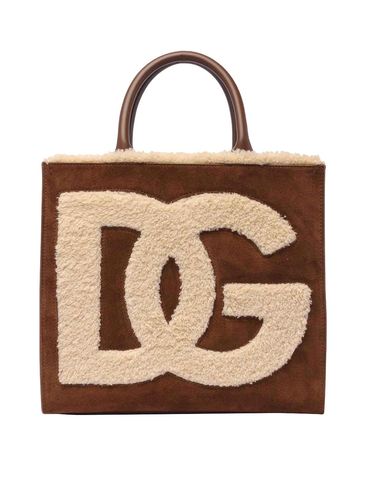 Borsa con logo in rilievo