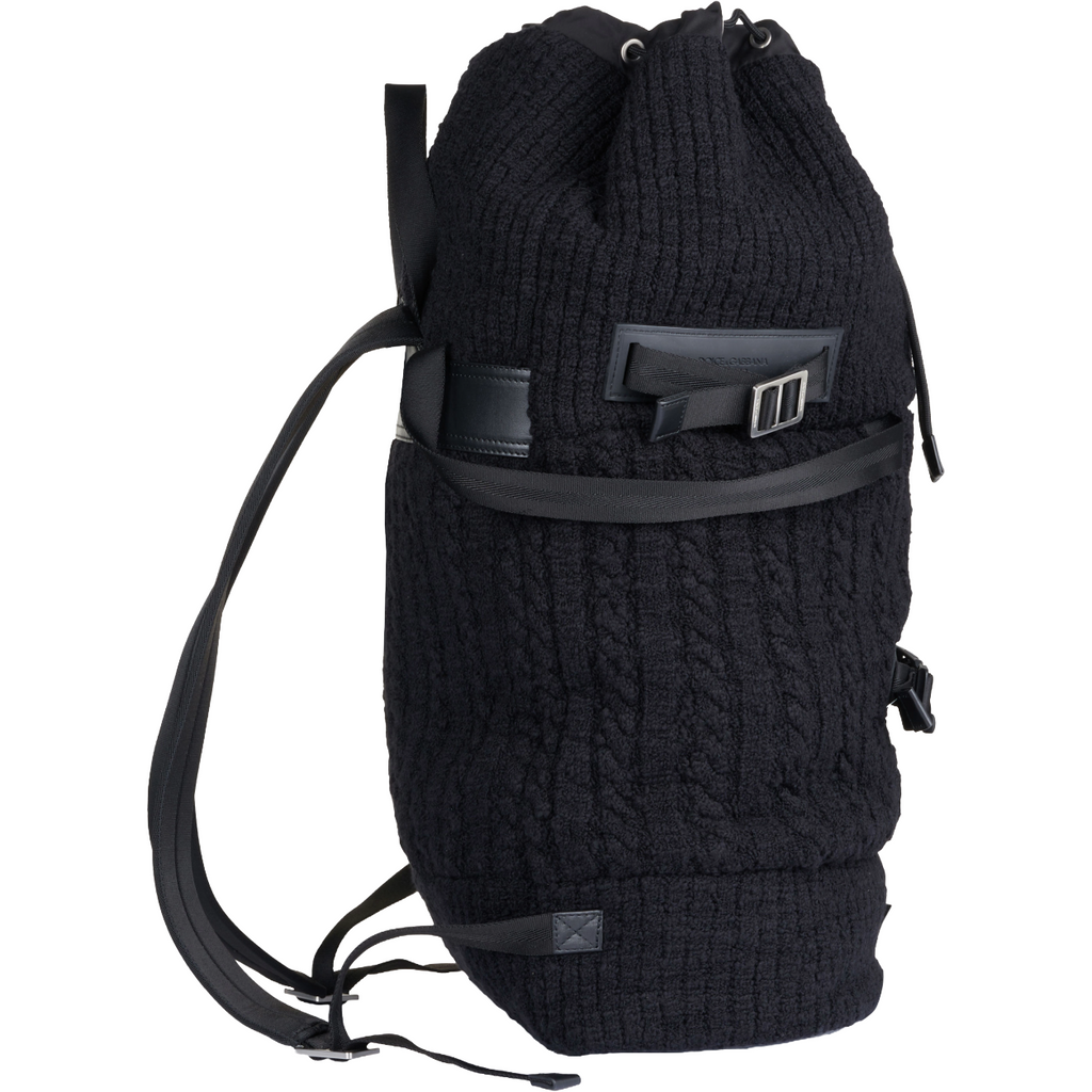 zaino nero in maglia