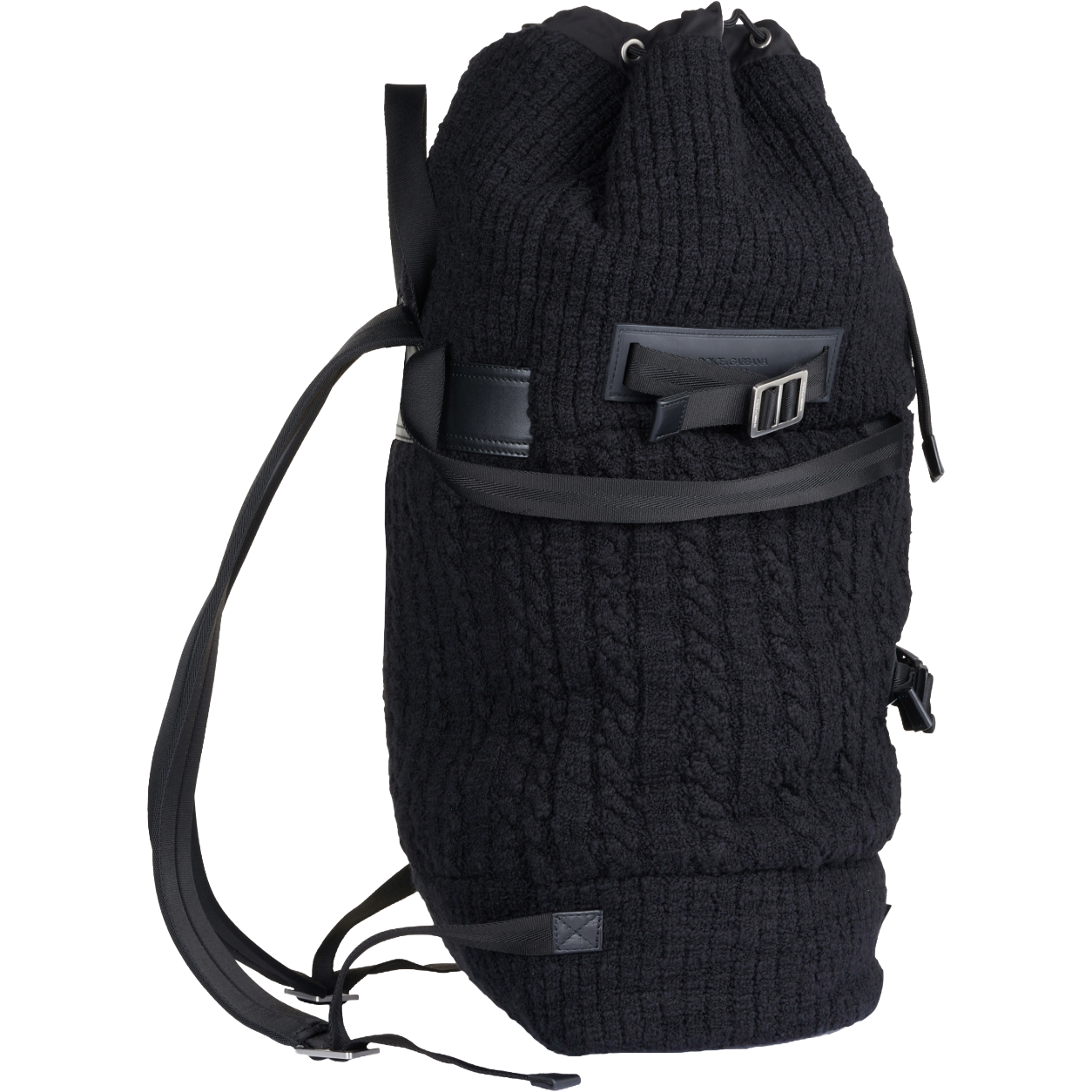 zaino nero in maglia