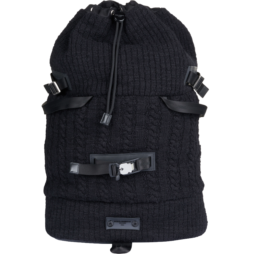 zaino nero in maglia