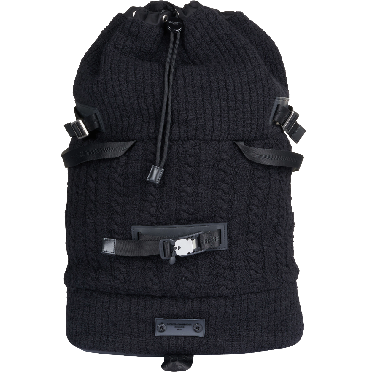 zaino nero in maglia