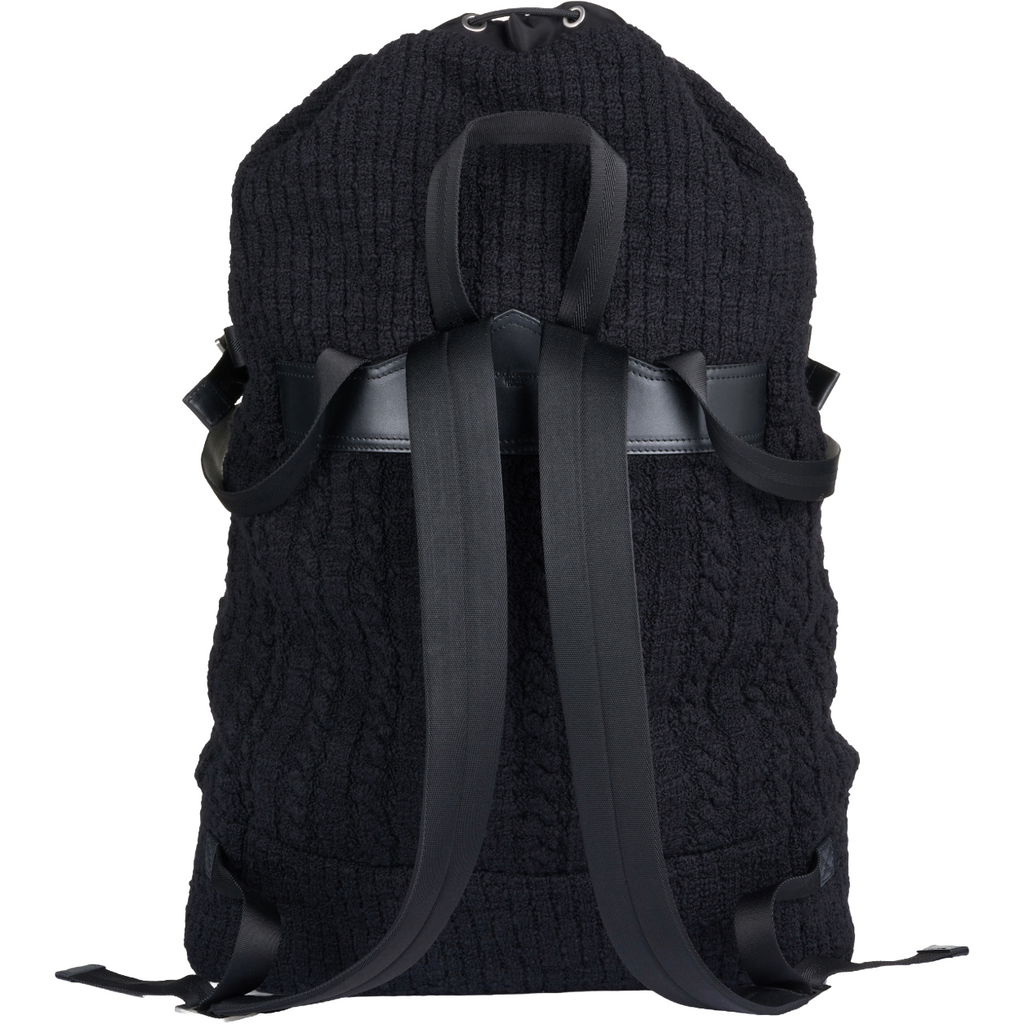 zaino nero in maglia