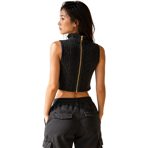 Balmain Woman Black T-shirt & Top