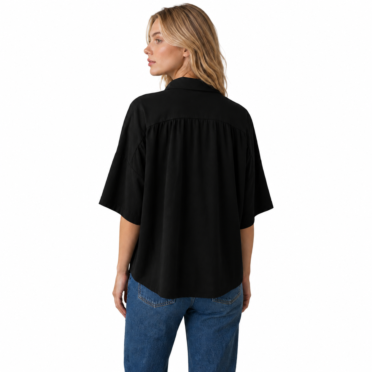 camicia cotone nero