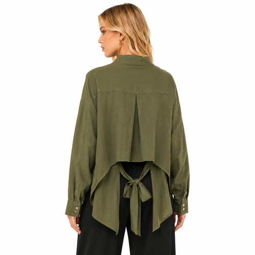 Alpha Studio Woman Shirt Poplin Green