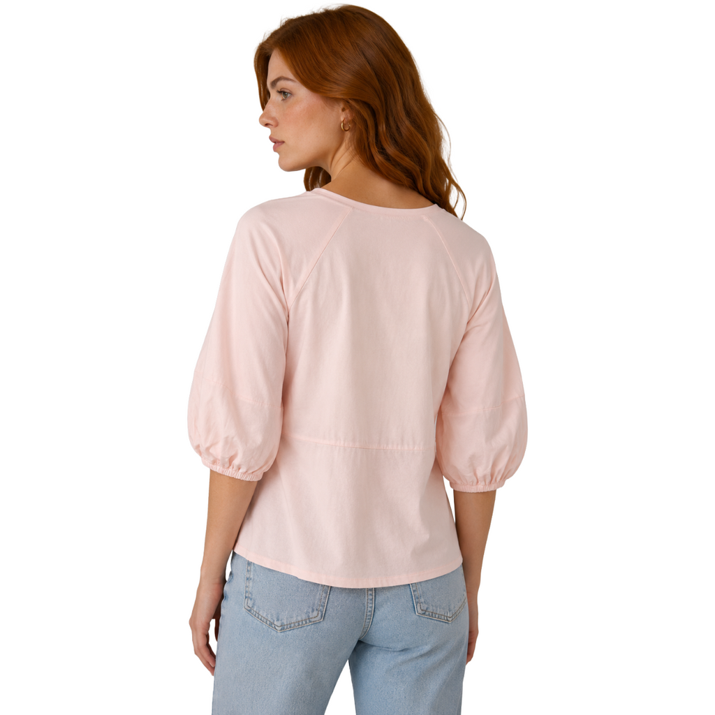 t-shirt semibarca peonia