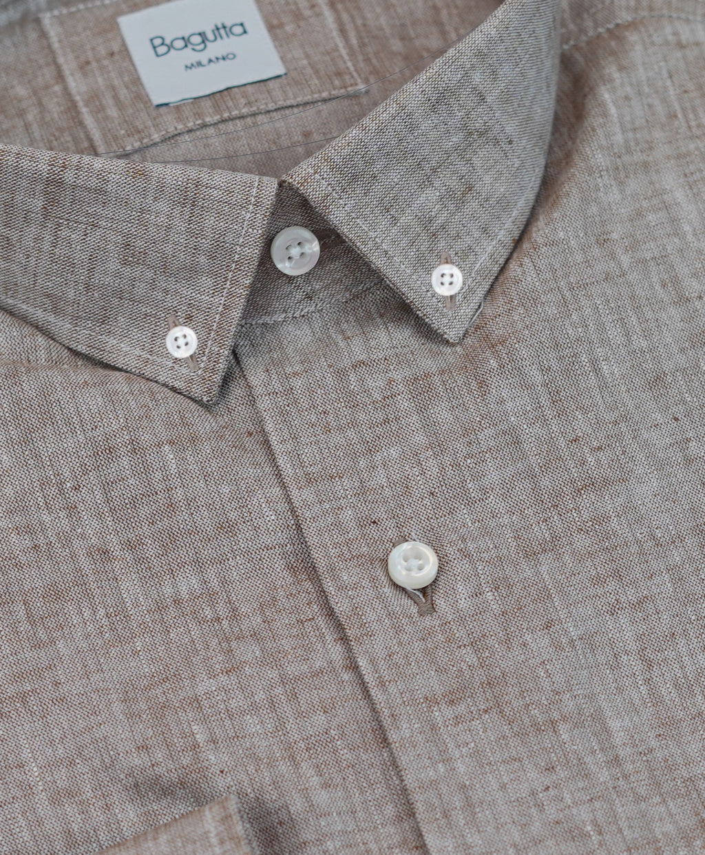 camicia button down beige