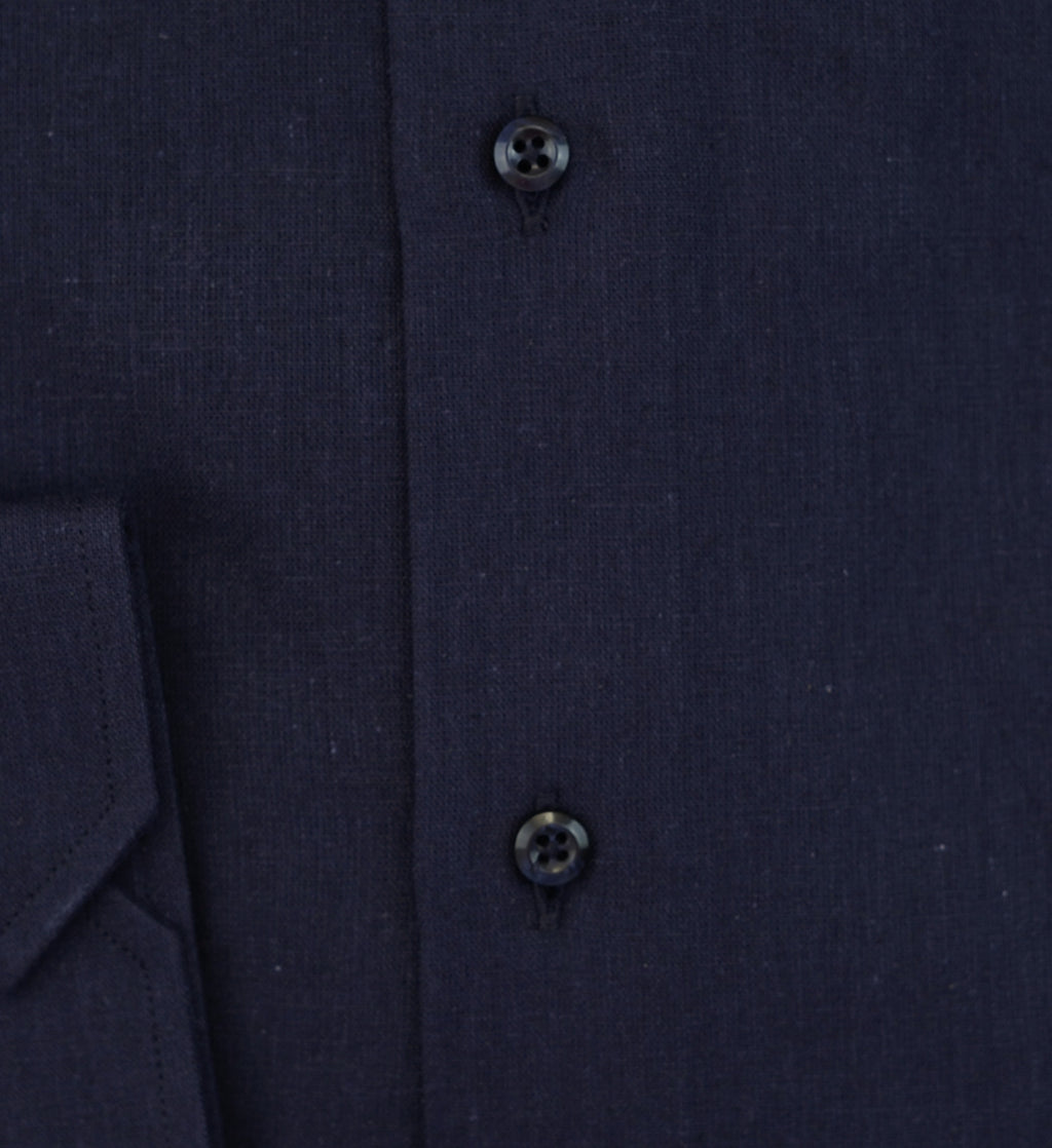Bagutta Man Shirt Neck Gani Navy Blue