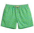 MC2 Saint Barth Man Micro Patterned Poster Starfish Swimwear Green