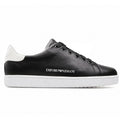 Emporio Armani Woman Sneakers Leather White Black