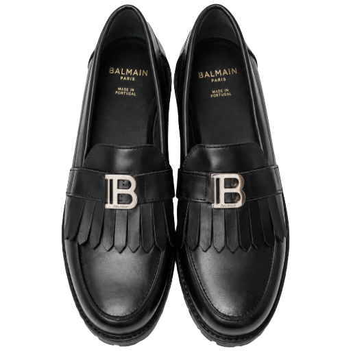 Balmain Woman Mocassino Moccasins Black