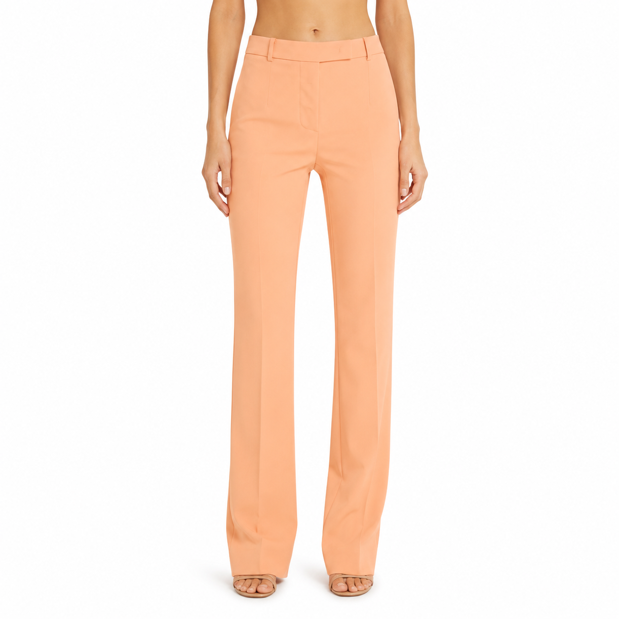 Patrizia Pepe Woman Trousers Slim Crepe Orange