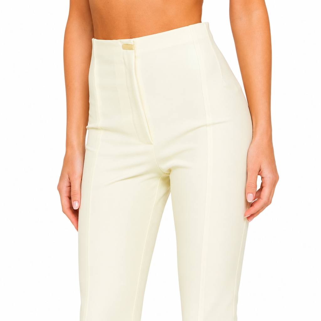 Patrizia Pepe Woman Trousers Coconut White Beige