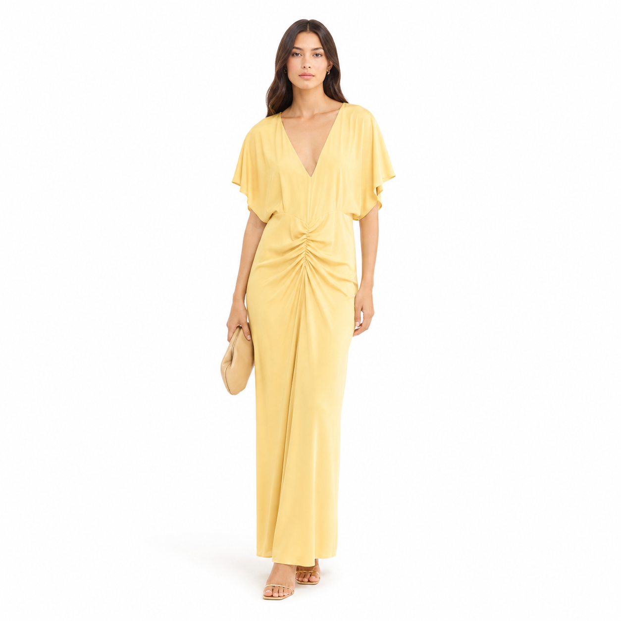 Patrizia Pepe Woman Dress Long Yellow