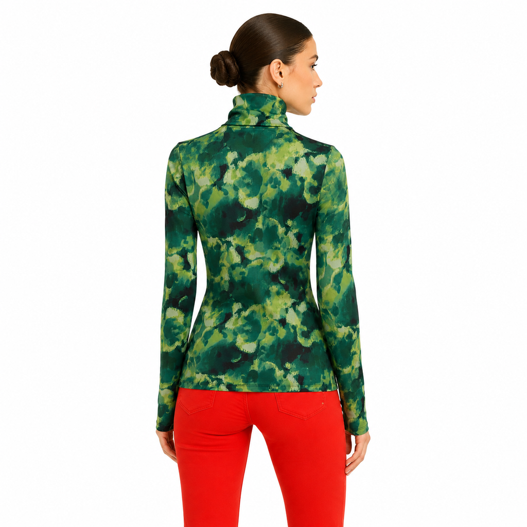 Knit High Neck Green