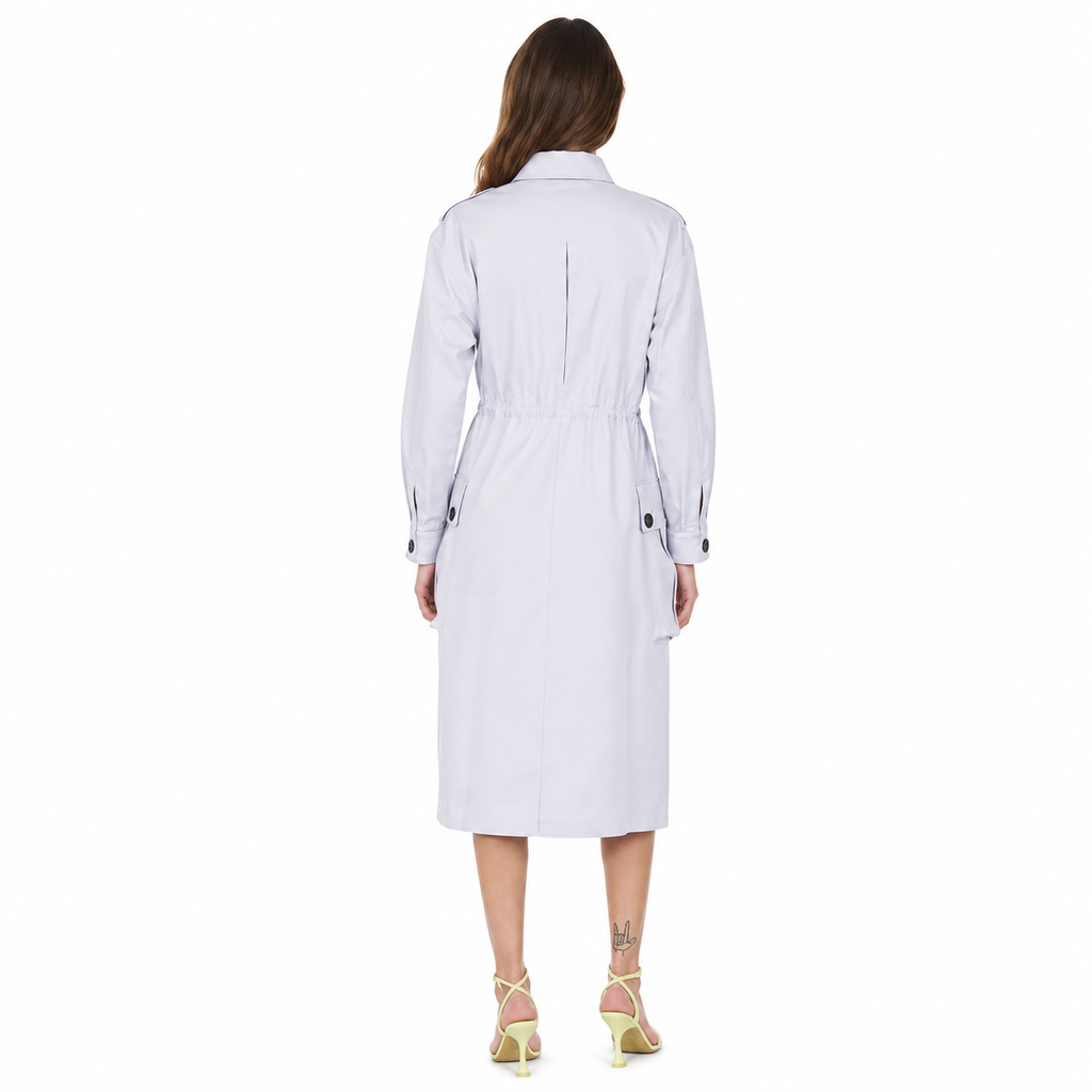 Patrizia Pepe Woman Coat Liliac Grey