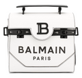 Balmain Woman Flap Over Shoulder Bag White