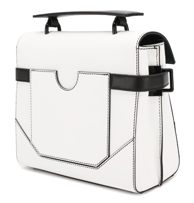 Balmain Woman Flap Over Shoulder Bag White
