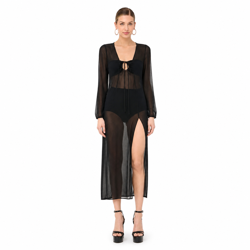 Dress Black Semi Trasparente
