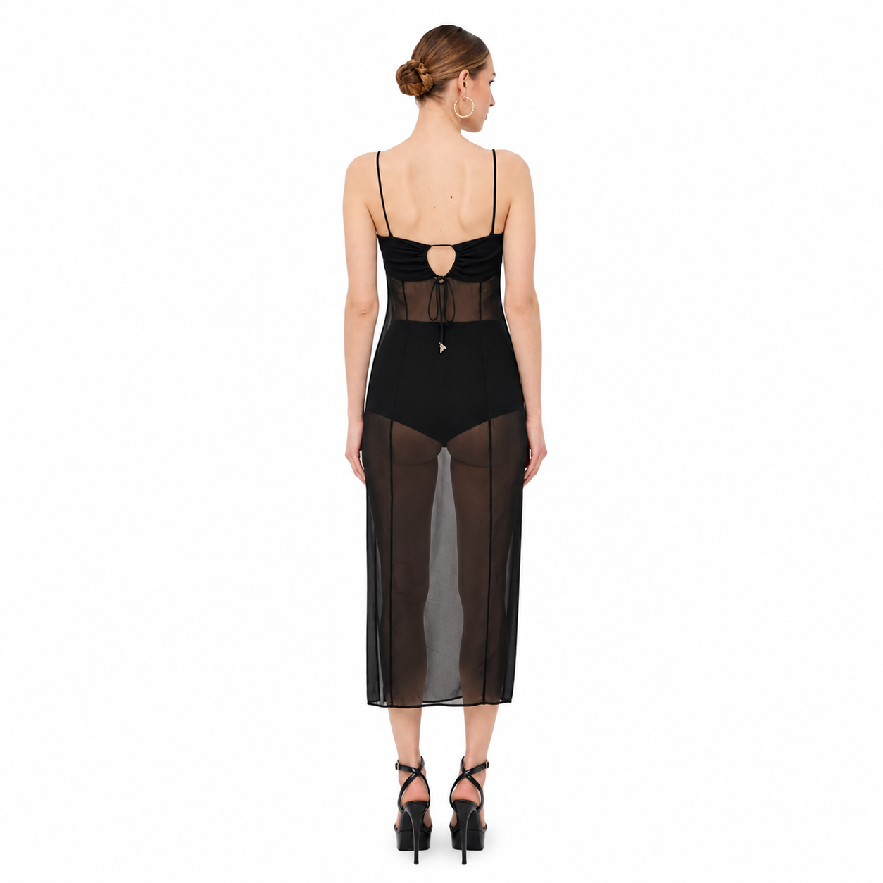 Dress Black Semi Trasparente