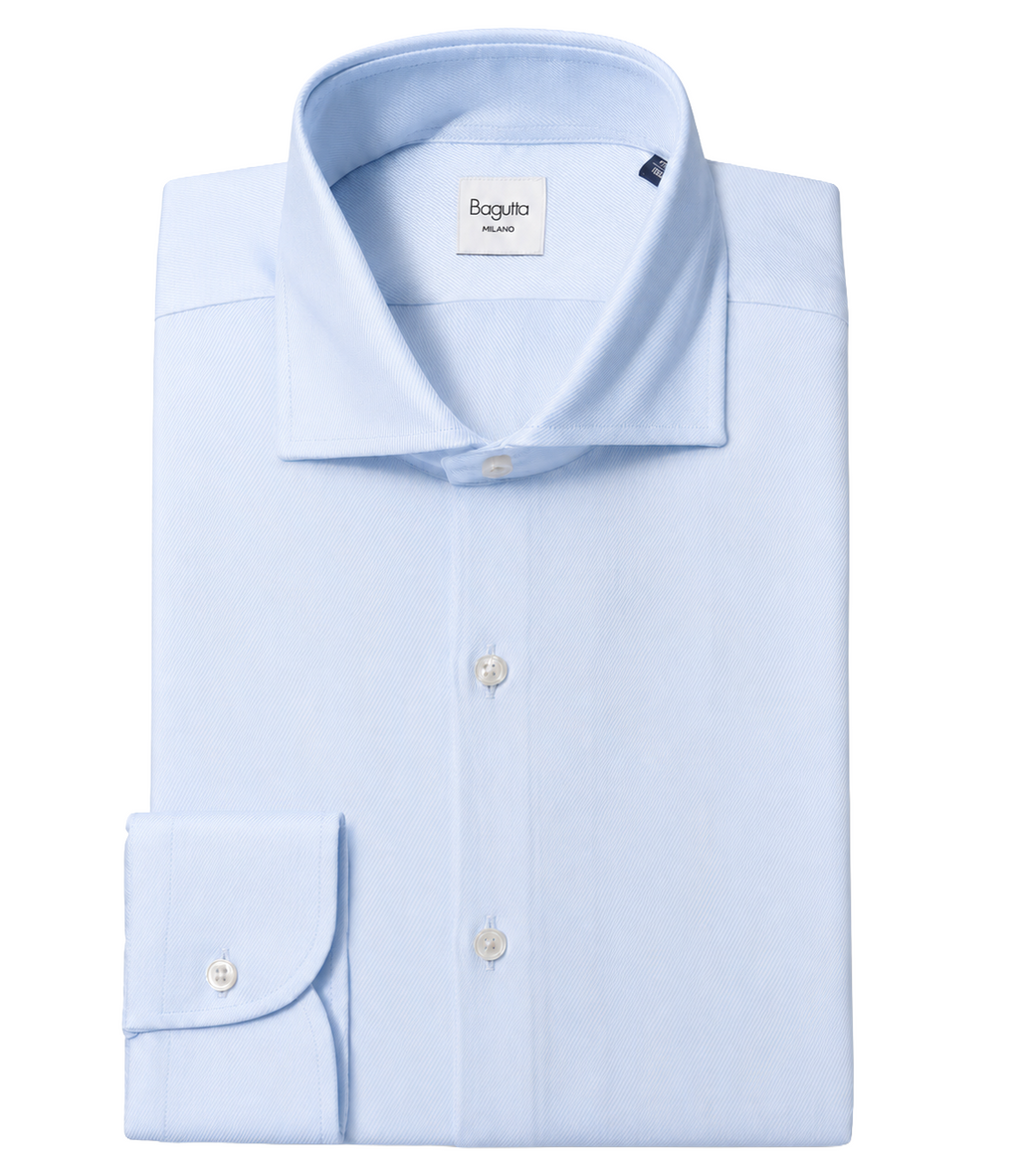 Bagutta Man Shirt Roberto Light Blue