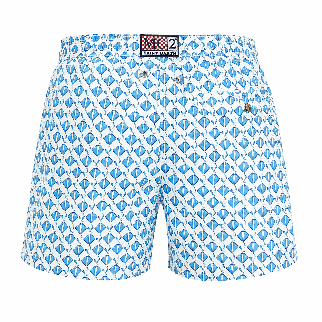 MC2 Saint Barth Man Swimsuit Stingray White