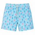 MC2 Saint Barth Man Swimsuit Patterned Meduse Light Blue