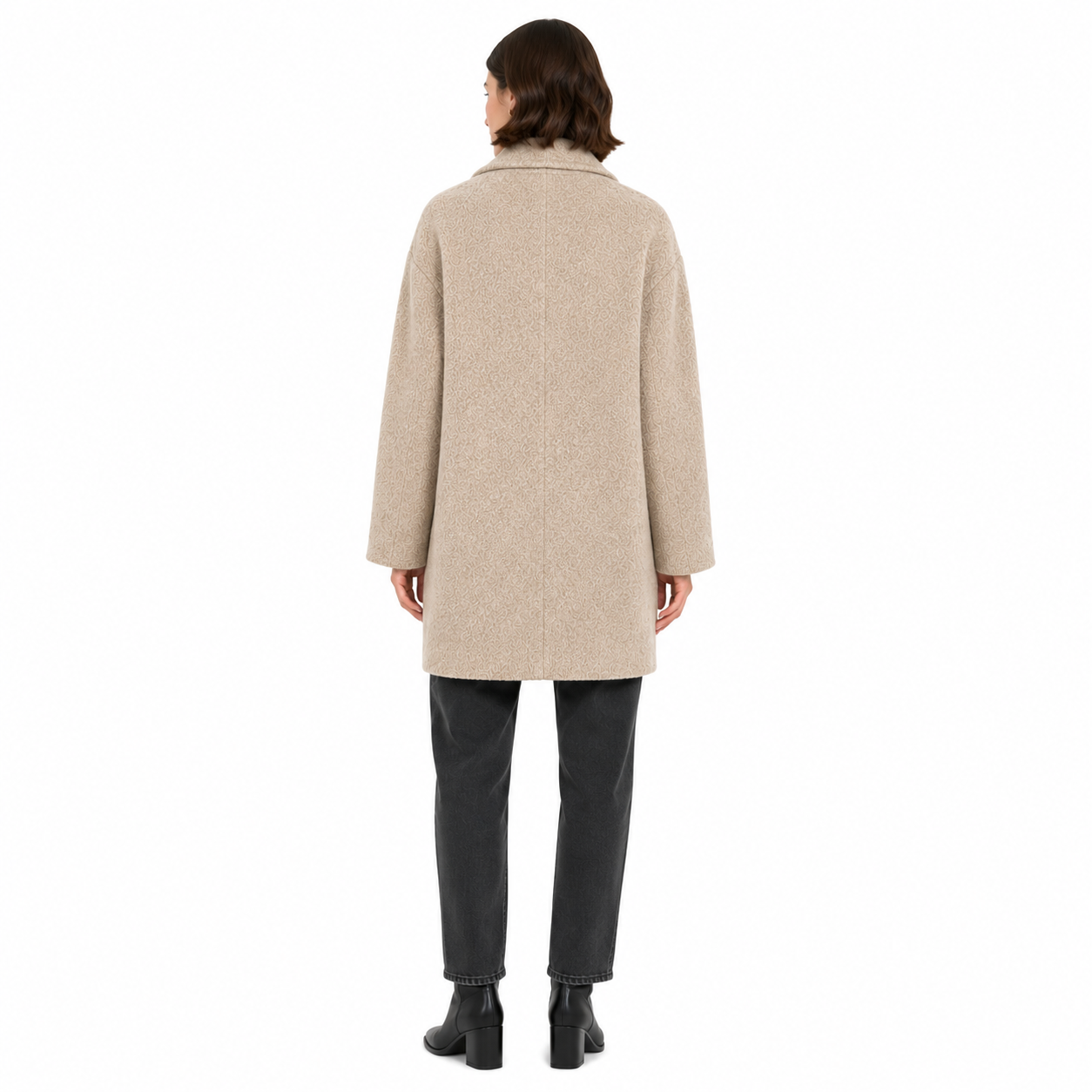 Bagutta Woman Coat Wool Double-Breasted Beige