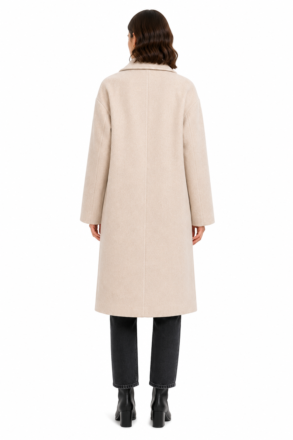 Bagutta Woman Coat Long Wool Double-Breasted Beige