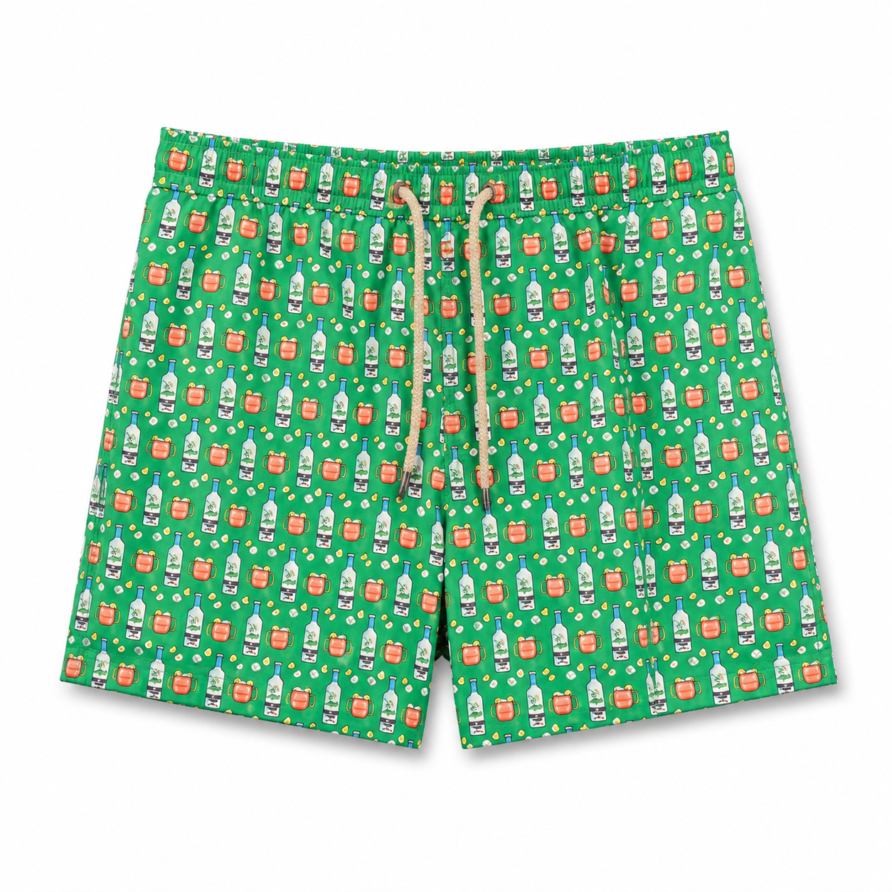 MC2 Saint Barth Man Swimsuit Vodka Mule Green