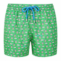 MC2 Saint Barth Man Swimsuit Patterned Tuna Green