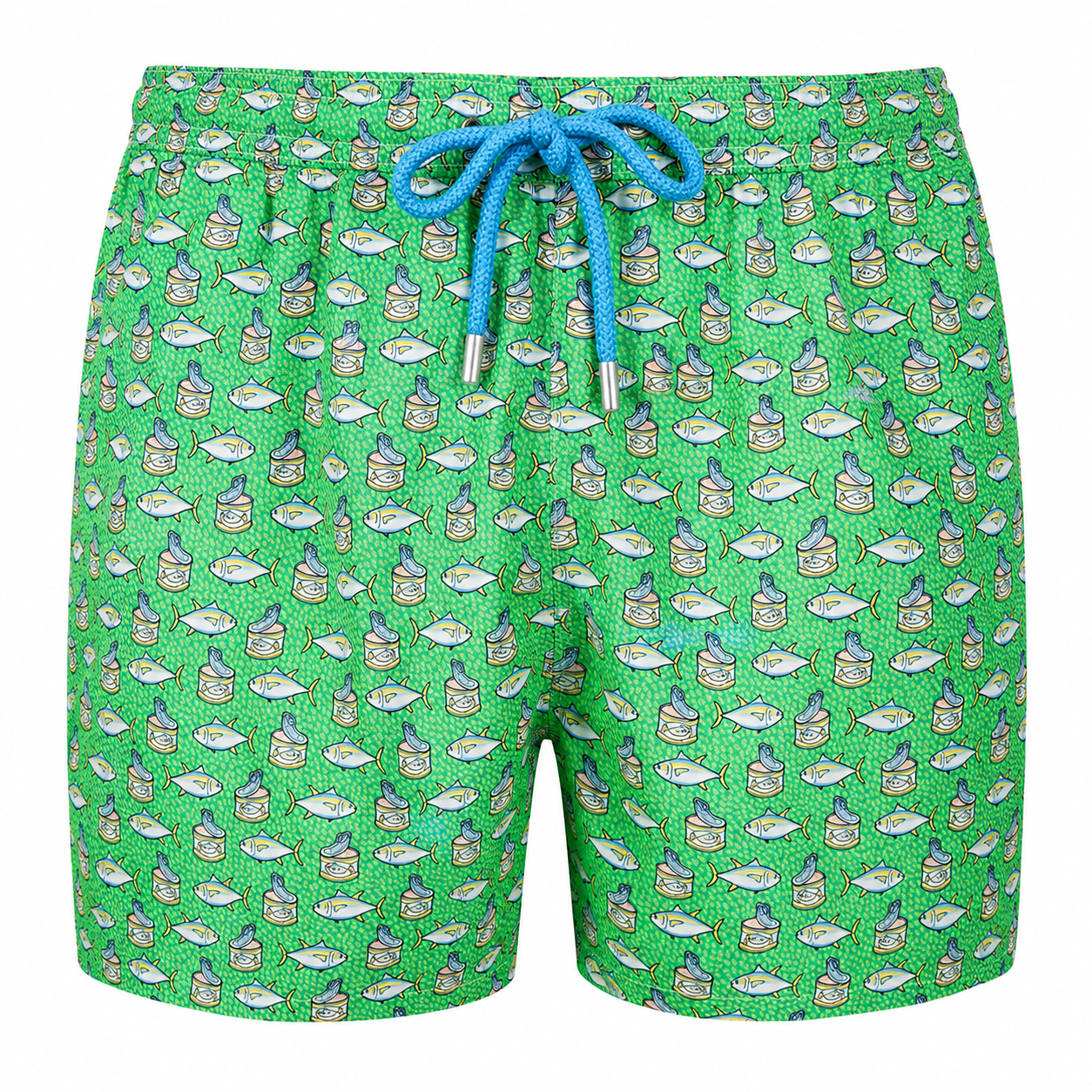 MC2 Saint Barth Man Swimsuit Patterned Tuna Green