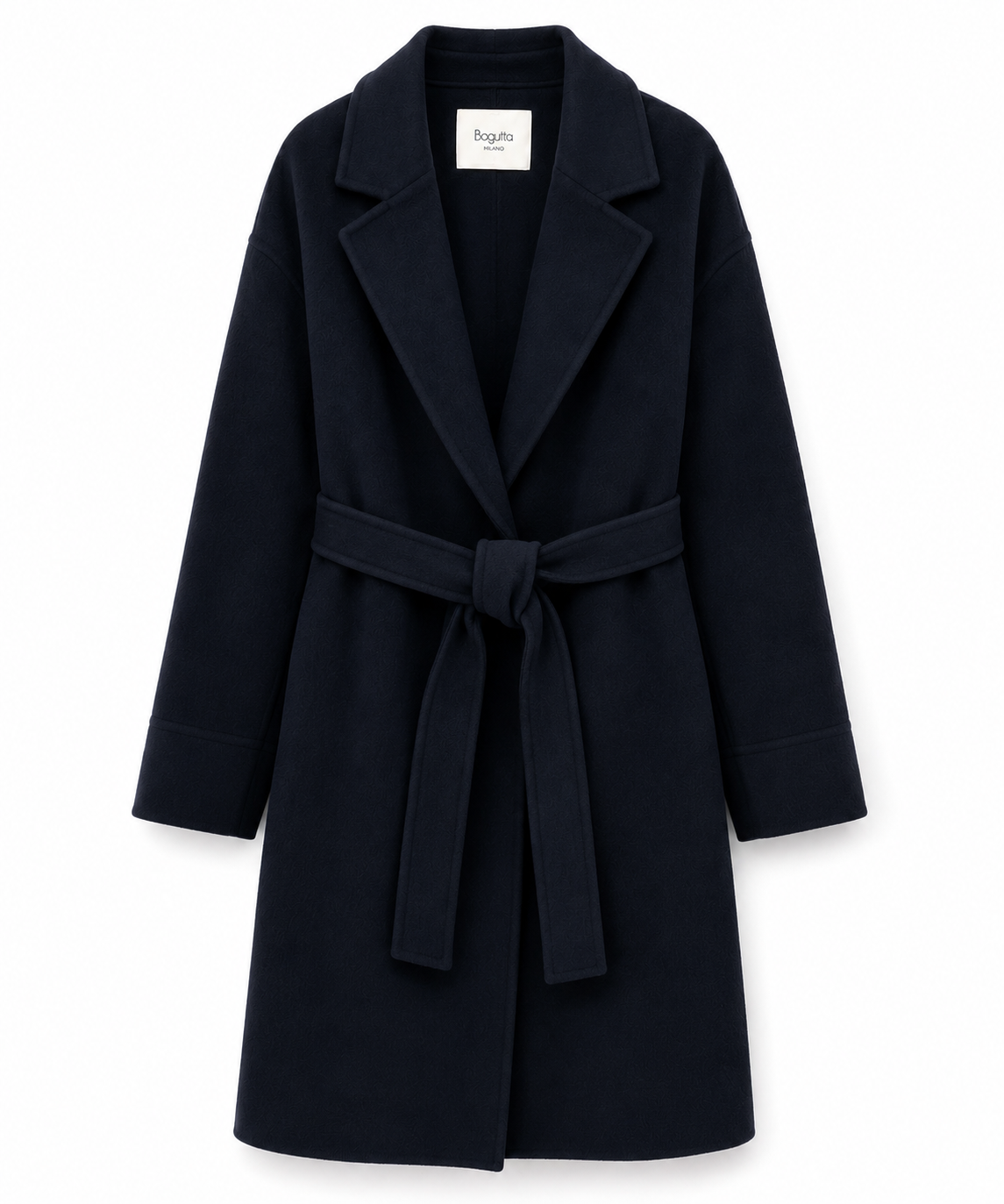 Bagutta Woman Coat Wool Belt Blue